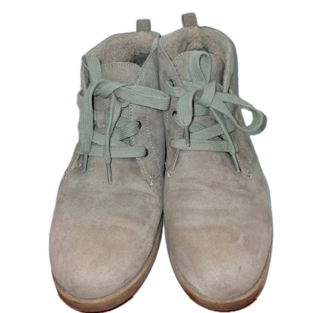 Indigo Rd Women's Boots Faux Fur Lined Ladies Ankle Booties Shoe Grey | Size 7.5